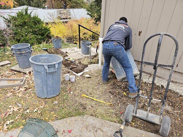 During Installation - Installing An Exterior Discharge Line