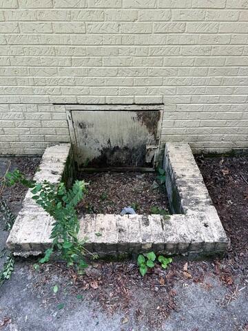 Old Crawl Space Door