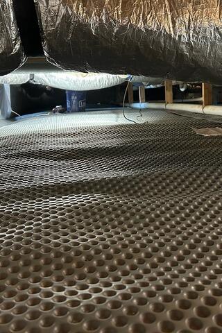 Drainage Matting Installed