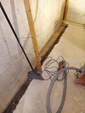 Footing are exposed.