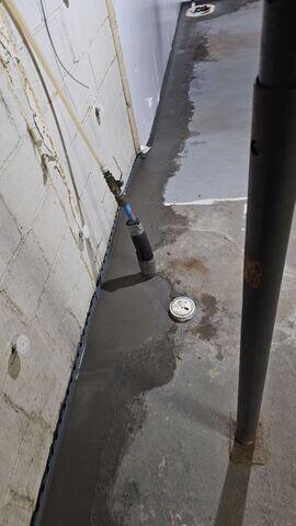 Perimeter Drainage Tied Into Sump Area