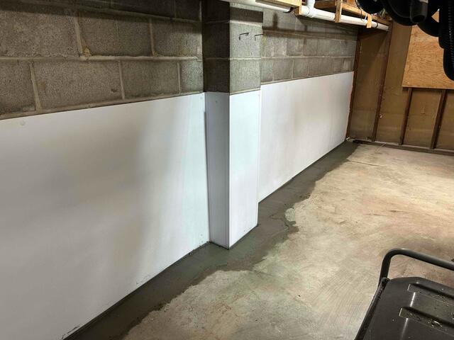 BrightWall Basement Wall Panels & WaterGuard System Installed