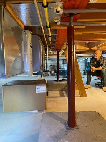 Old Support Post Before Replacement