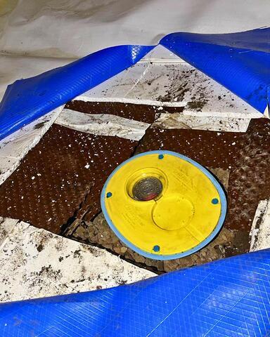 SmartDrain™ Positioned Over Drainage Matting