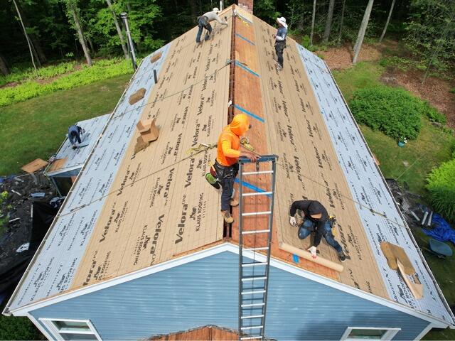 Underlayment Is Installed