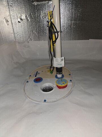 TripleSafe Sump Pump System Fully Installed and Sealed