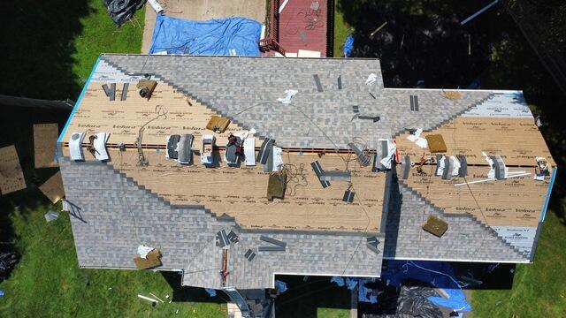 New Shingles Are Installed