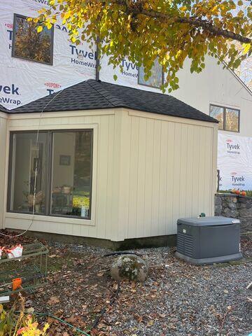 LP Smart Siding in the Sand Dunes shading