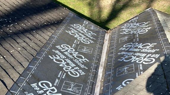 Before: Exposed Ice and Water Shield