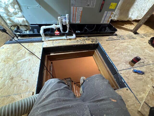 upgraded attic access