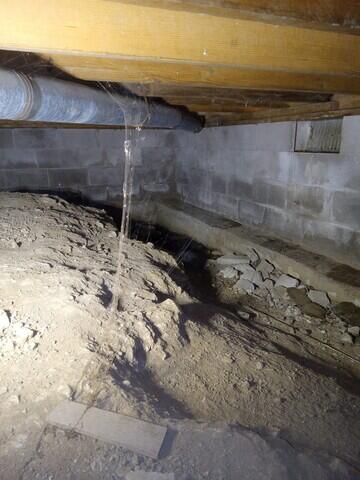 Moisture in the block