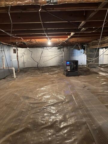Dry And Protected Crawl Space