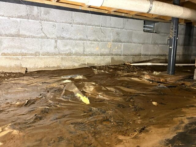 Crawl Space During Inspection