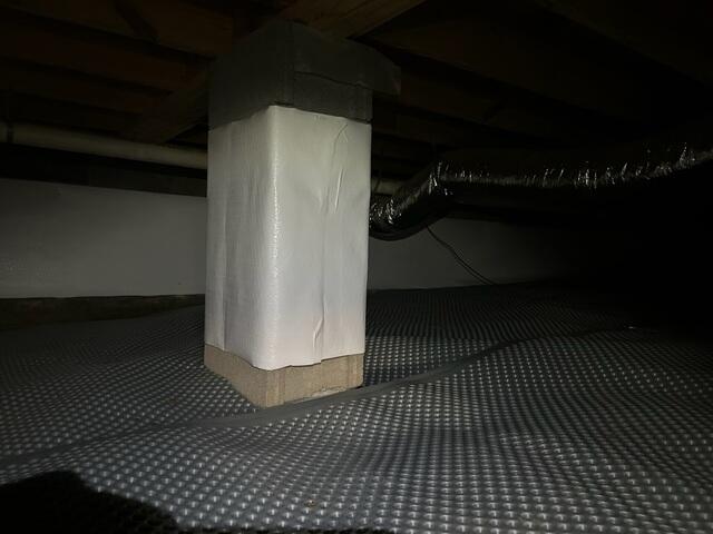 Drainage Matting Installed