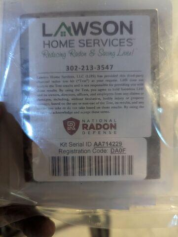Radon Test Kit