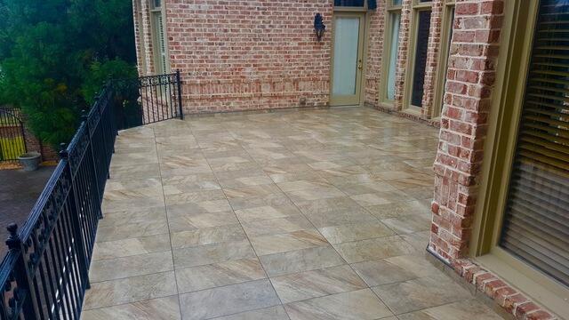 Finished Deck & Tile Installation