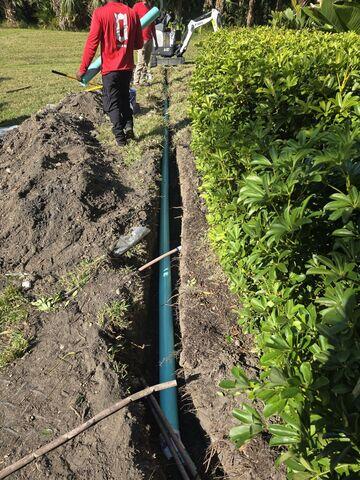 Installing Drainage Pipe