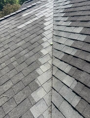 Before Photo Highlighting Repairs Made