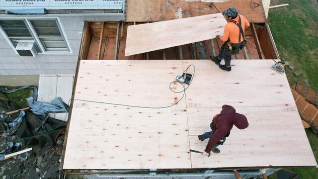 Bad Plywood Is Removed & New Plywood Is Installed