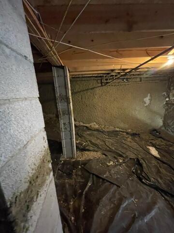 Before Image of the Crawl Space