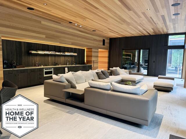 Global Crestron Home Technology Award for Health & Wellness Home of the Year!