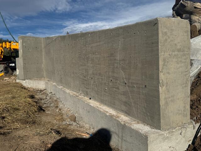 Finished Retaining Wall