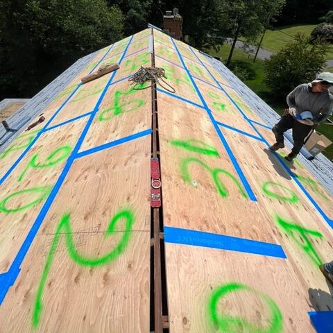 Seams Are Taped & Ice and Water Shield Is Installed