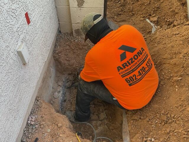 Push Pier Excavation Work - San Tan Valley AZ