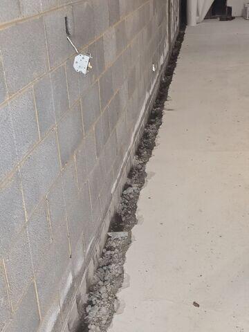 Trenching Begins for Interior Drainage System - Sanford, NC