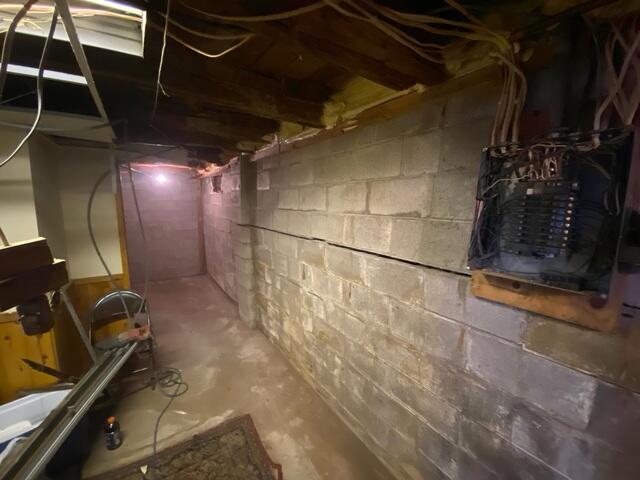 Before: Horizontal Foundation Failure and Wall Displacement