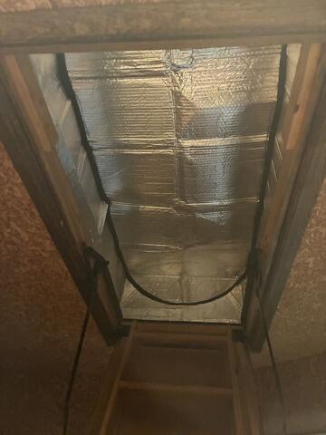 Now the Insulation Cover for the Attic Door