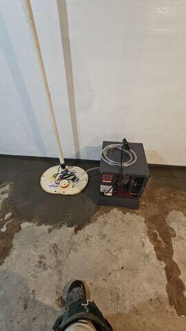 TripleSafe Sump Pump and Dehumidifier Setup Area