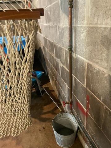 Basement Water Leaking Through Block Wall