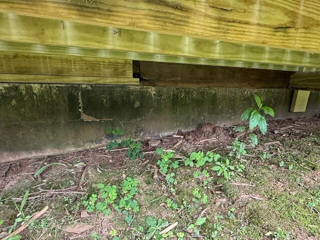 Water Damage on Foundation