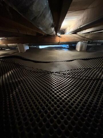 Drainage Matting Installed
