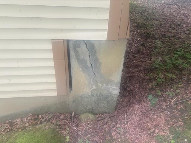 Exterior Cracked Wall