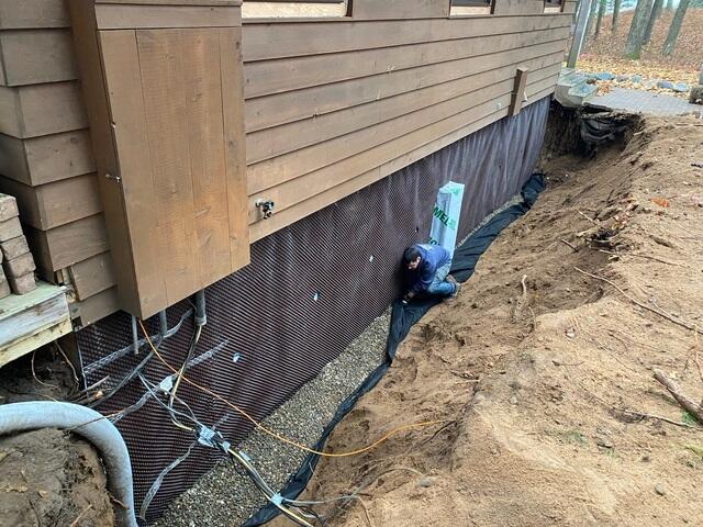 Installing Drainage System