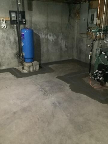 Drainage System Concreted into Foundation Floor