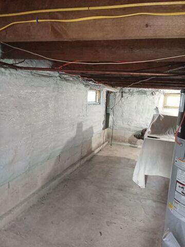 New Spray Foam Insulation on Walls
