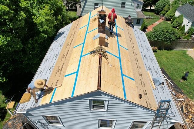 Seams Are Taped & Underlayment Is Installed