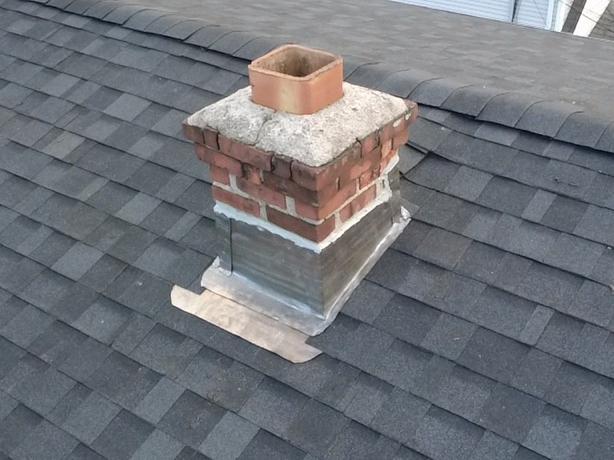 New Flashing on the Chimney