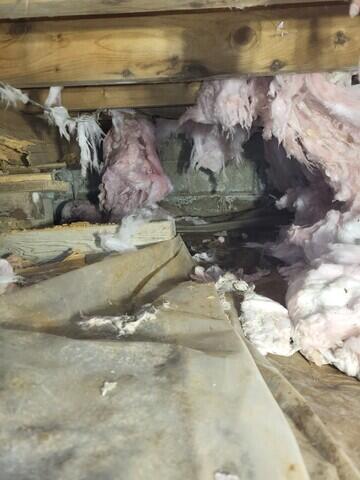 Falling insulation