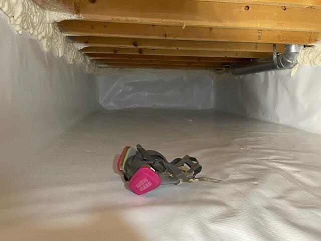 Encapsulated Crawlspace with Added Spray Foam Insulation