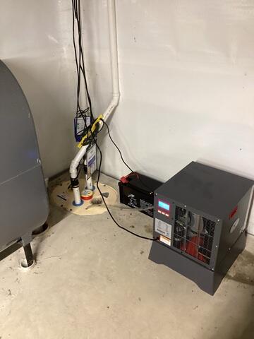 New Slab, TripleSafe Sump Pump, SaniDry Sedona and CleanSpace Walls