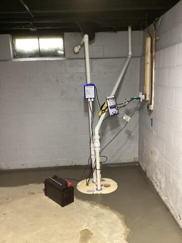Upgraded Sump Pump System