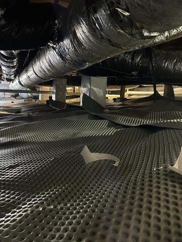 Drainage Matting Installed