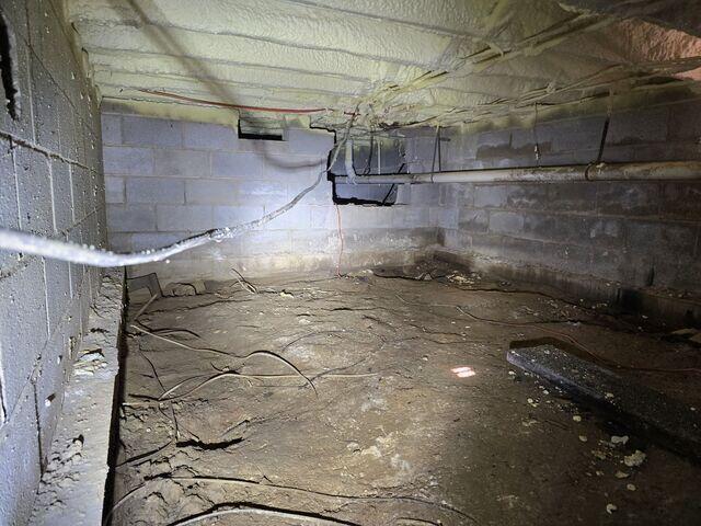 Damp Crawl Space