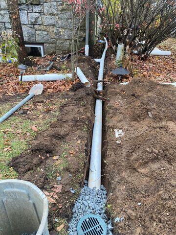 Buried Discharge Line Installation