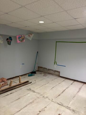 Finished Basement Water Damage