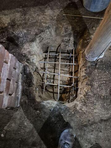 Support Post Footings with Rebar